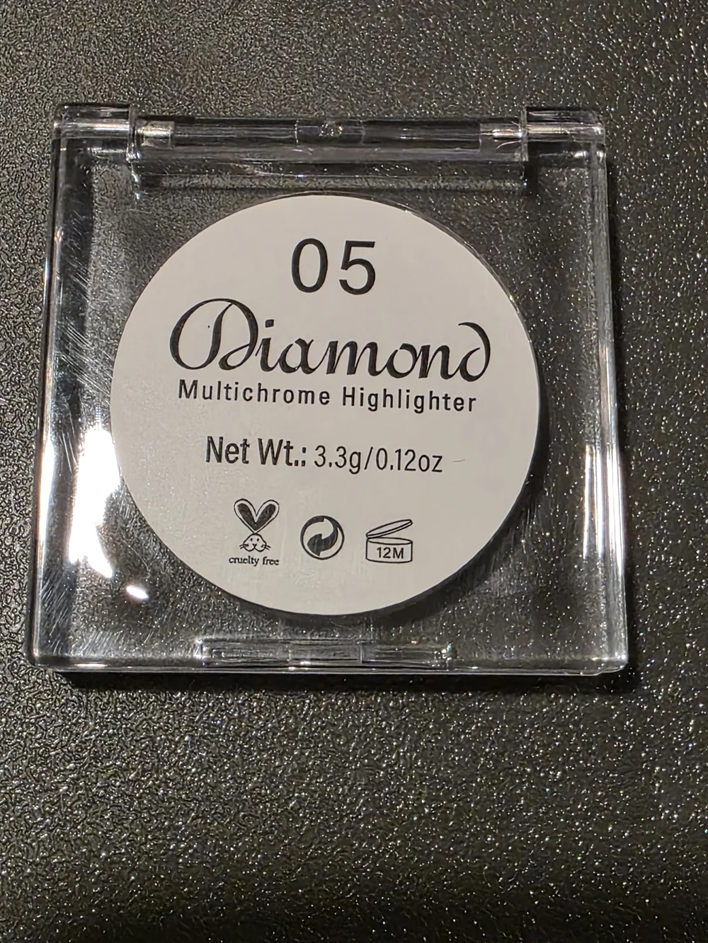 Amazon Iridescent White Eyeshadow with Blue Shimmer